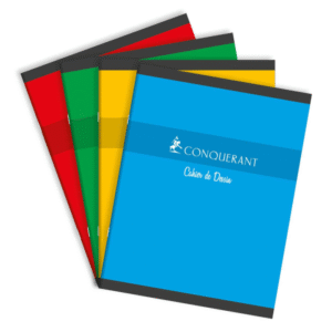 Cahier de dessin agrafé 17*22cm 16P 90G uni - CONQUERANT