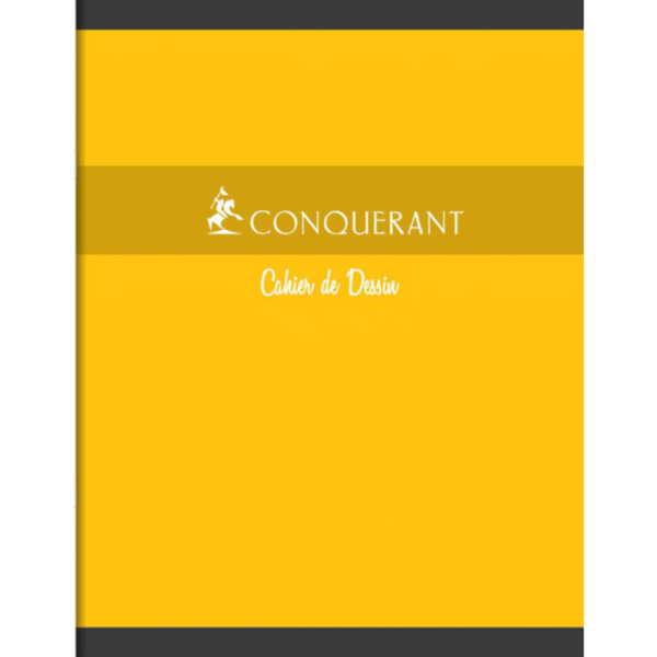 Cahier de dessin agrafé 17*22cm 16P 90G uni - CONQUERANT – Image 2