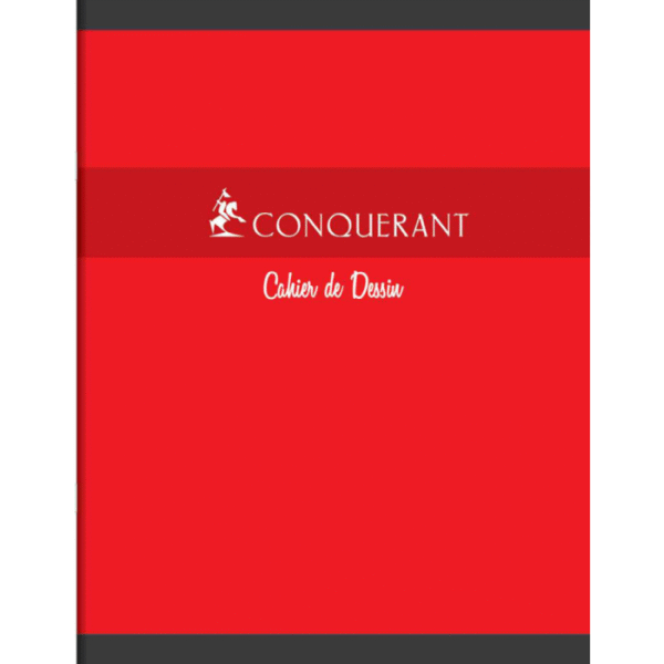 Cahier de dessin agrafé 17*22cm 16P 90G uni - CONQUERANT – Image 3