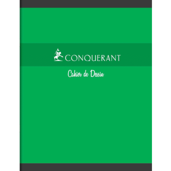 Cahier de dessin agrafé 17*22cm 16P 90G uni - CONQUERANT – Image 4