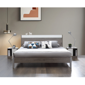 Lit 160 x 200 cm Blanc Gric DZ33A