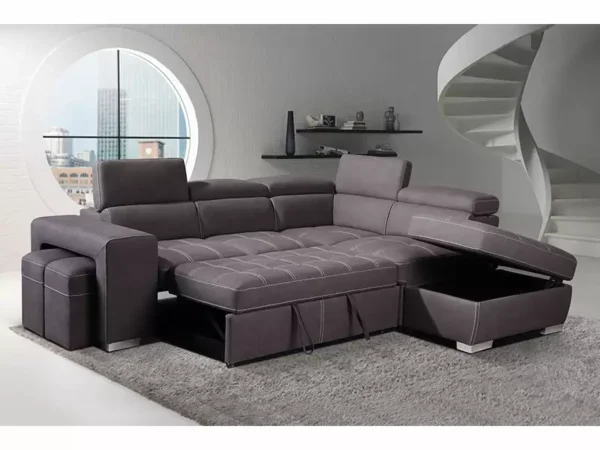 Canapé convertible Positano 255x225x98 cm angle droit – Image 2