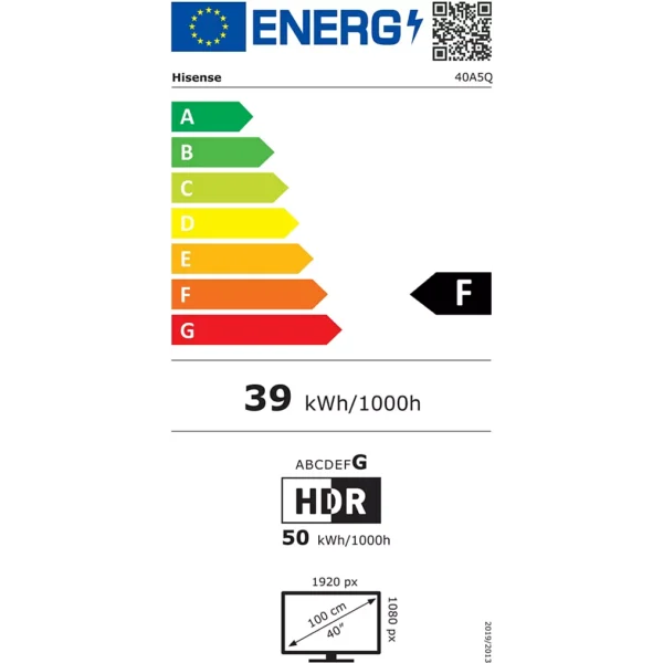 Téléviseur 40" Hisense 40A5Q QLED – Image 2