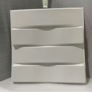 Lot de 4 Plaques murales 3D PVC - D013