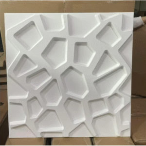 Lot de 4 Plaques murales 3D PVC - D067