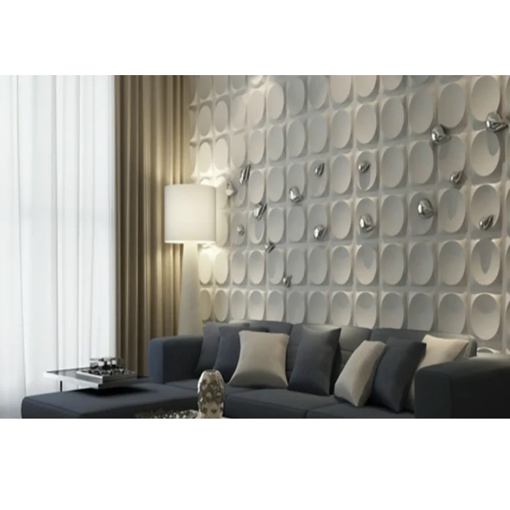 Lot de 4 Plaques murales 3D PVC - D067 – Image 4