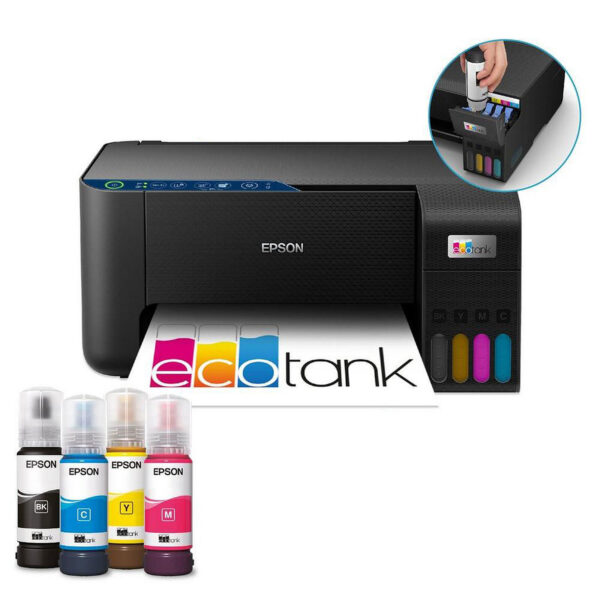 Imprimante Multifonction Epson EcoTank ET-2860 3-en-1 (USB / Wi-Fi) – Image 3