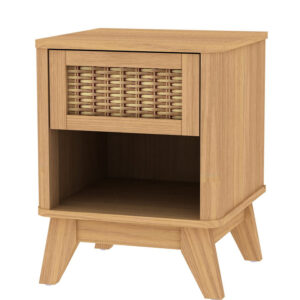 Chevet MALANG Fabriqué en Indonésie Structure MDF de très bonne qualité Longueur 40 cm Profondeur 40 cm Hauteur 52,5 cm
