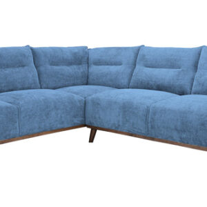 Canapé d'angle bleu / F4137SS-lake 2590 x 2290 x 860 x 470
