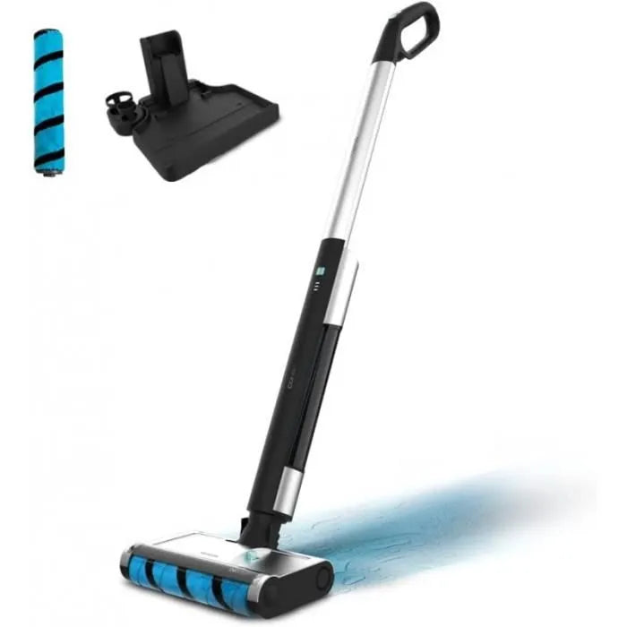 Balai électrique FreeGo Wash 40W / 5862 Balai électrique : récurage parfait du sol. Base autonettoyante : maintient automatiquement la vadrouille propre. Rouleau Wet Jalisco : conception spéciale pour frotter efficacement le sol et éliminer sans effort même la saleté la plus tenace. Auto-Stop : grâce à son capteur de capacité, la serpillière s'arrête automatiquement lorsque le réservoir est plein. Ultraléger : grâce à son faible poids, vous pouvez nettoyer toute la surface de la maison sans effort. Position parking : laissez la serpillière à tout moment sans vous soucier d'avoir la base à proximité. Jusqu'à 30 minutes d'autonomie. Avec sa grande autonomie, il permet de nettoyer toute la maison sans avoir besoin de la recharger. Gagnez du temps et de l'eau : avec cette serpillère vous passerez la serpillière bien mieux et avec moins d'eau qu'une serpillère traditionnelle, économisant ainsi de l'eau et du temps. Dosage constant de l'eau qui permet un nettoyage parfait. Rouleau Wet Jalisco : conception spéciale pour enlever la saleté et sécher efficacement le sol. Réservoir d'eau propre de 420 ml. Réservoir de grande capacité pour garder le rouleau humide plus longtemps pour un nettoyage parfait et sans effort.