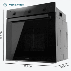 Four encastrable multifonction 70 L / 4727 GRANDE CAPACITÉ : Cuisine pour toute la famille avec sa grande capacité de 70 litres et ses 5 positions de plateaux. 6 fonctions : choisissez entre ses fonctions Dégivrage, Conventionnel, Chaleur de sole, Convection, Convection + Gril et Mode Eco et utilisez celle qui correspond le mieux à vos besoins. Cooling Fan : système de ventilation d'air pour un refroidissement optimal du four pendant et après la cuisson. Minuteur : programmez votre cuisson selon le temps dont vous avez besoin, en évitant de brûler et en obtenant la cuisson souhaitée. Steam Base XXL : Zone Steam XXL jusqu'à 0,8 L pour l'utilisation des fonctions Steam EasyClean et Steam Assist. Steam Assist : Préparez vos plats avec cette fonction, en combinant la cuisson avec la vapeur pour que vos recettes soient croustillantes à l'extérieur et juteuses à l'intérieur. Steam EasyClean : la vapeur élimine les saletés et permet un meilleur nettoyage, sans aucune difficulté. Porte triple verre : porte froide avec 3 verres qui nous évite de nous brûler en touchant le verre extérieur et évite les pertes de chaleur. Classe énergétique A : économisez à chaque utilisation et réduisez la consommation d'énergie sans réduire l'efficacité lors de la cuisson de vos recettes. Puissance 2800 W : préparez tous types de recettes grâce à son énorme puissance.