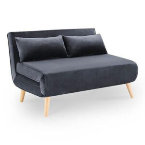 canapé clic clac / XL-1351B Structure en panneau de particules, assise mousse en polyuréthane, matelas HD 25kg recouvert d'une housse en tissus microfibre coloris gris. Piétement en BOIS HÊTRE. Dimensions fermé : 117x82xH78cm Dimensions ouvert : 117x192xH29cm
