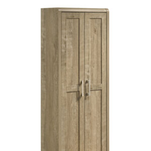 Armoire chaussure Catherine / AF 7195 Structure en panneau de particules recouvert de papier de coloris CARAMEL OAK. L 60,5 H 160,5 P 35