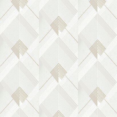 Geo Art Deco Type de support: Intissé / Non-Woven Rouleau: 53 cm x 10.05 m Raccord: SAUTE 32 CM DOP: DOP6 Poids du rouleau: 1 kg