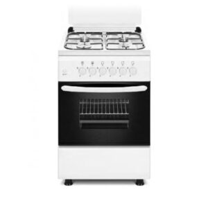 Cuisinière 4 feux Eversteel F5S40G-W Four à Gaz Blanc