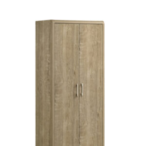 Armoire 2 Portes Catherine / AF 9373 Structure en panneau de particules recouvert de papier de coloris CARAMEL OAK. Dimensions : 80x48xH183cm