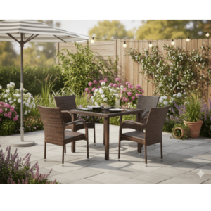 Table/4 chaises pour terrasse a08/bcx19