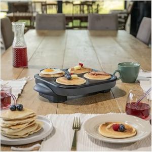Mini Crêpes party 1500W LIVOO Gris - 4 crêpes DOC266G