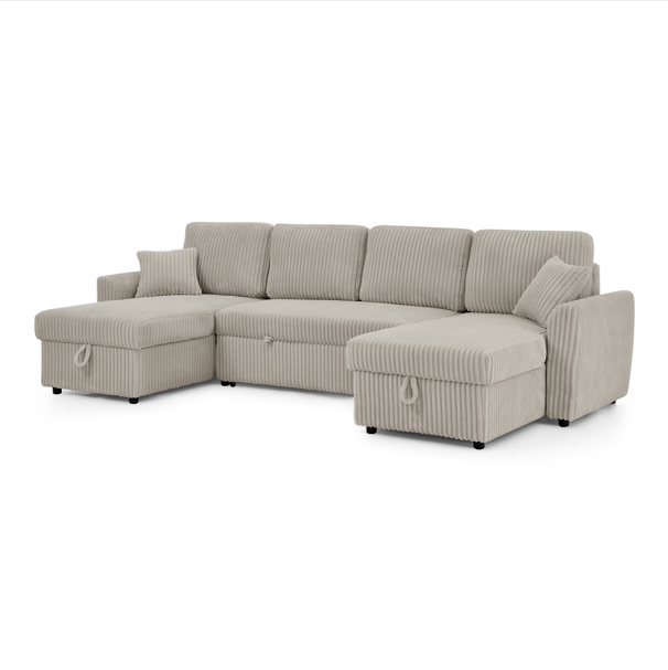 Canapé convertible taupe / YL-93163UTAUPE