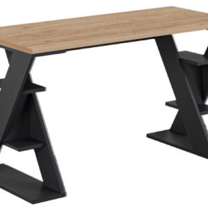 BUREAU BUTTERFLY CHÊNE/SILKY NOIR / 17063 137 x 60 x 75 cm