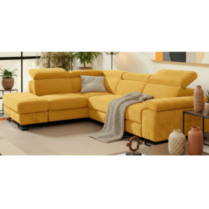 Canapé d'angle gauche transformable en lit avec coffre de rangement SF-757LHFORANGE