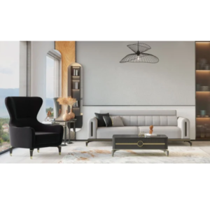 Salon 3+2+1 gris /marron bella