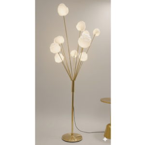 Lampe led a poser avec socle 1m20 (rose)