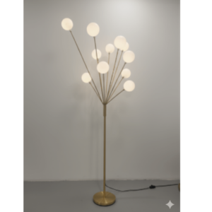 Lampe led a poser avec socle 1m20 d02 (boule)