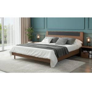 Lit 160x200 dz36 bois /noir