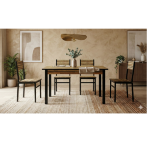 Table /4 chaises mf006 1200x700x760 mdf