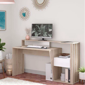 Bureau PALOMA Chêne du Japon/Blanc