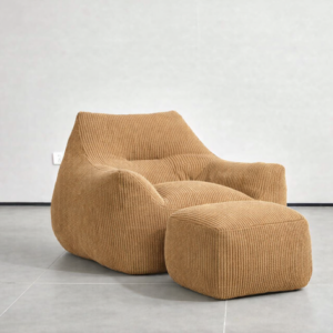 Fauteuil confort avec repose pied / 011LIGHTBROWN