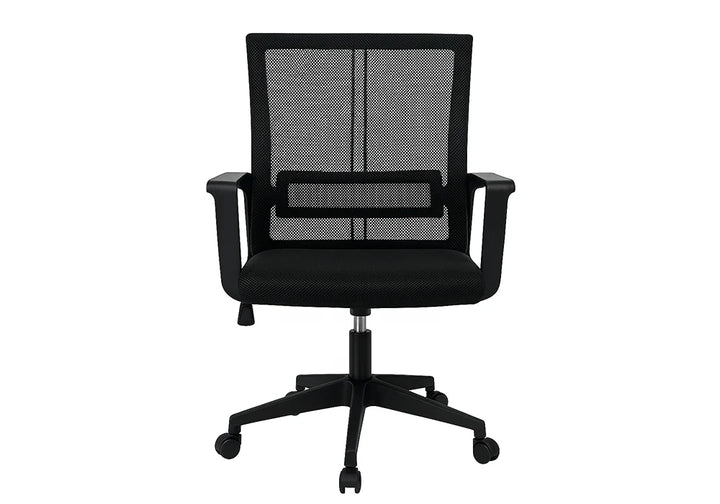 Fauteuil Gaming / S-02 Assise et dossier noir en maille respirante, hauteur réglable et mécanisme papillon, cadre en polypropylène, coussin d'assise de 8 cm. Base solide en polypropylène 300 avec roulettes et son vérin à gaz de classe 2. Dimensions : 60x55xH94cm LES + PRODUIT : Hauteur réglable avec mécanisme papillon Finition en maille respirante Coussin d'assise 8 cm pour un confort optimal Vérin à gaz classe 2 Base en polypropylène 300 robuste avec roulettes – Image 4
