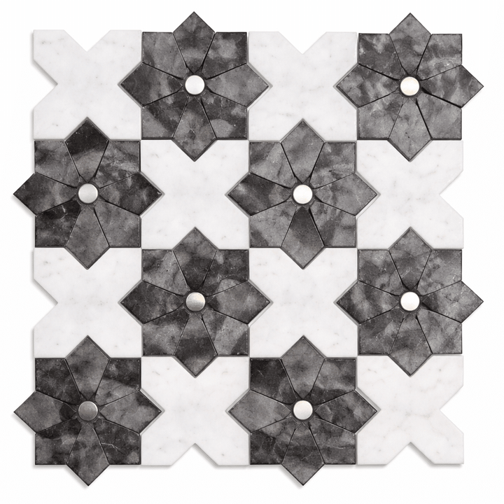 Mosaïque adhésive / MOS-JS-027-2 Dimension pour 1 feuille: 275*275*3 mm Apportez une touche moderne à vos murs avec ces carreaux autocollants au design 3D élégant. Effet pierre réaliste Design en forme irrégulière avec texture brillante effet marbre Apporte un look raffiné aux cuisines et salles de bains Facile à installer Dos autocollant : se pose directement sur les surfaces lisses et sèches Aucune colle ni outil nécessaire Polyvalent Parfait pour crédence de cuisine, murs de douche, plans de travail Convient également à la décoration de meubles Résistant et facile à nettoyer Matériaux durables, imperméables et anti-moisissure Se nettoie facilement avec un chiffon humide