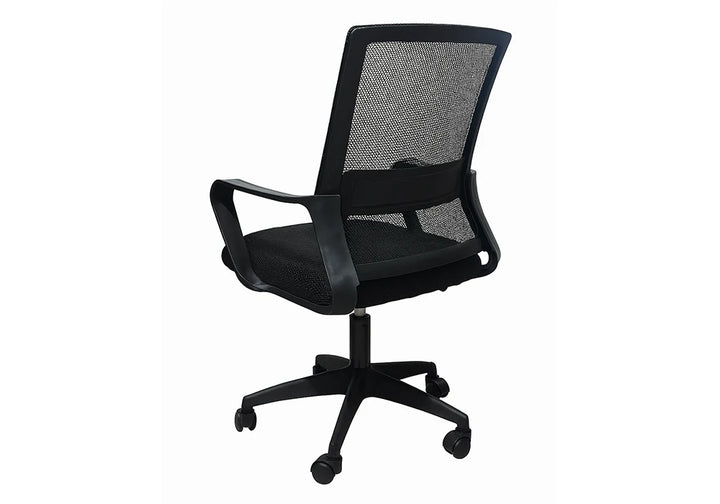 Fauteuil Gaming / S-02 Assise et dossier noir en maille respirante, hauteur réglable et mécanisme papillon, cadre en polypropylène, coussin d'assise de 8 cm. Base solide en polypropylène 300 avec roulettes et son vérin à gaz de classe 2. Dimensions : 60x55xH94cm LES + PRODUIT : Hauteur réglable avec mécanisme papillon Finition en maille respirante Coussin d'assise 8 cm pour un confort optimal Vérin à gaz classe 2 Base en polypropylène 300 robuste avec roulettes – Image 3