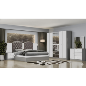 Chambre a coucher ul-lr00048-5 lit160/2chevet/coif +armoire 6p