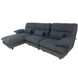 Canapé d'angle avec support métal / H-8816DARKGREY