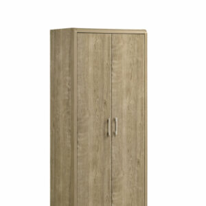 Armoire 2 Portes Catherine / AF 9373 Structure en panneau de particules recouvert de papier de coloris CARAMEL OAK. Dimensions : 80x48xH183cm