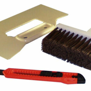 Kit pour pose de papier intisse 1 brosse à encoller 1 spatule à maroufler 1 cutter 18 mm