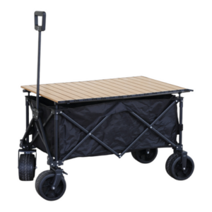 Chariot de plage / OD.VA.13118.0001 Chariot d'extérieur 88 x 46 cm Matériaux : Housse en tissu imperméable, plateau en métal peint Pieds : Roues pleines silencieuses Emballage : Standard