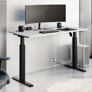 Bureau réglable en hauteur électrique / MALTA.BURKO.REG.LG Table de travail réglable en hauteur Tucson 171, Réglable en hauteur, Électrique, 73x138x67cm, Gris clair, Noir mat Caractéristiques Largeur: 138 cm Origine: Union européenne Hauteur: 73 cm Profondeur: 67 cm Poids: 34.3 kg Matière principale: Stratifié Matière principale: Métal Hauteur maximale: 121 cm Type de table de travail: Réglable en hauteur Type de table de travail: Électrique L'épaisseur du plan de travail: 0.28 cm La tension: 100-240V Autre(s) matière(s): ABS Couleur: Noir mat Couleur: Gris clair