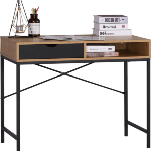 Bureau / HO.DE.12807.0025 Bureau Patch 95 x 48 x 76,3 cm Matériaux : MDF avec finition mélaminée Pieds : Métal