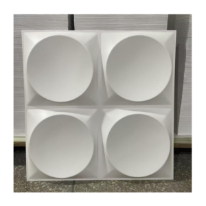 Plaques murales 3D PVC / D027 Vendu en lot de 4 plaques PVC de 50 x 50 cm Les plaques murales 3D en PVC combinent esthétique, fonctionnalité et simplicité d'installation, ce qui en fait un choix pratique pour de nombreux espaces ! Fabriqué à partir de matériau polystyrène (un thermoplastique transparent, blanc expansé, amorphe et semi-cristallin) **Grâce à la technologie moderne de pressage du polystyrène, vous pouvez décorer la pièce avec un effet 3D unique. C'est une excellente décoration pour les clients qui souhaitent réaménager leur propre salle de jeux, leur mur de télévision ou même le plafond de leur chambre. C'est une déco design universelle pour la maison ! Les panneaux 3D peuvent être peints avec des peintures acryliques et au latex. (couleurs naturelles - sans solvant - sans solvant - sans diluant) Un panneau mural a les dimensions de 50x50cm, ce qui correspond à 0,25 mètre carré. 4 pièces = 1 mètre carré ! (différence de 1 à 2 mm possible - le matériau est donc très flexible !)