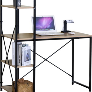 Bureau / HO.DE.12807.0023 Étagère de bureau PATCH L100 x H120 cm 100 x 52 x 120 cm Matériaux : Panneaux de particules avec finition mélaminée Pieds : Métal