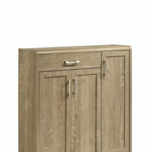 Armoire chaussure Catherine / AF 7194 Structure en panneau de particules recouvert de papier de coloris CARAMEL OAK. 120X118X34