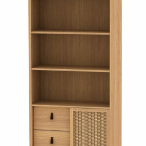 Bibliothèque MALANG Fabriqué en Indonésie Structure MDF de très bonne qualité L. 90 - H. 190,5 - P. 39,6