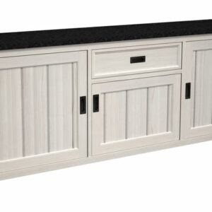 Buffet MICHIGAN MDF et panneaux de particules de première qualité ép. 15 et 18 mm - portes 18 mm - poignées en métal noir