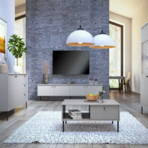 Table basse IRIS IR-U12190/U12190-07-B Dimensions : l. 87 x p. 66 x h. 43,2 cm