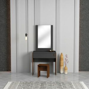 Coiffeuse avec tabouret COLUMBIA / BR3 DT305MP-CLB/DG L800 X W413 X H1695