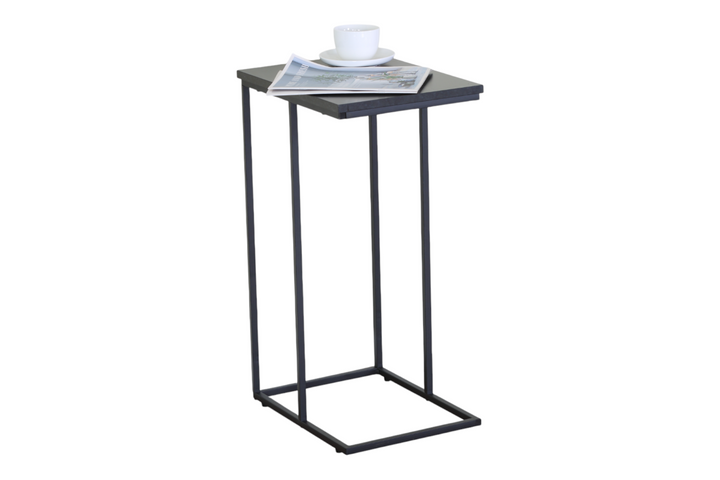 Table basse / SF.ET.12872.0004 Table d'appoint Gank 1S L40 x H65 cm P43,3 x H56,5 cm Matériaux : MDF avec finition mélaminée Pieds : Méta – Image 4